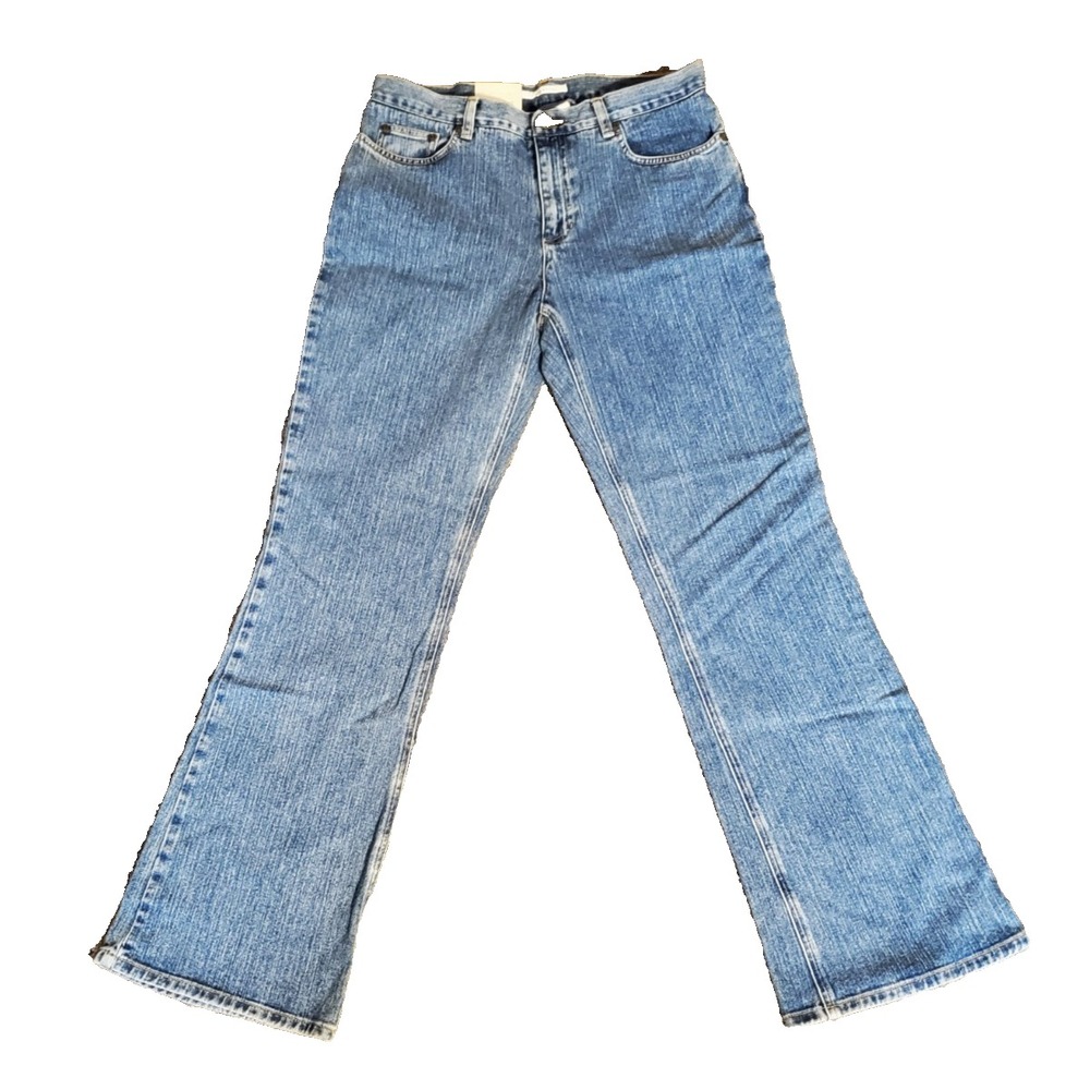 Jones Sport Stretch‎ Womens 10 Bootleg Jeans Med Wash Denim NWT